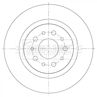 BORG & BECK Тормозной диск BBD5366